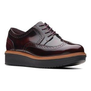 CLARKS TEADALE MAIRA WINGTIP OXFORDS SHOES 8